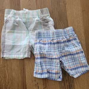 CARTER'S & Jumping Beans Plaid Shorts